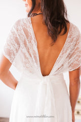 Vintage inspired lace wedding dress