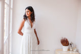 Vintage inspired lace wedding dress