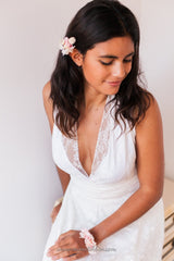 Vintage inspired lace wedding dress