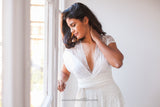 Vintage inspired lace wedding dress