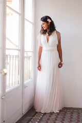 Wedding dress in flowy tulle - Gala