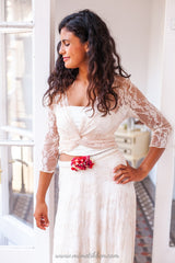 Vestido de novia de encaje en piezas - Frida Bohemian