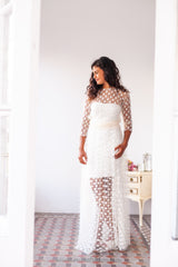 Falda de novia de tul con textura - Falda de tul accesoria