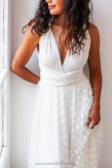 Falda de novia de tul con textura - Falda de tul accesoria