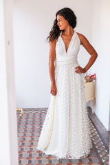 Falda de novia de tul con textura - Falda de tul accesoria