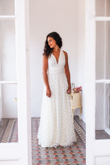 Falda de novia de tul con textura - Falda de tul accesoria