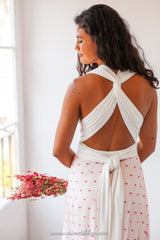 Falda desmontable de novia con lunares cereza - Falda de tul accesoria