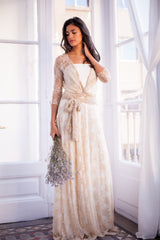 Sobrevestido de encaje con mangas - Frida Lace