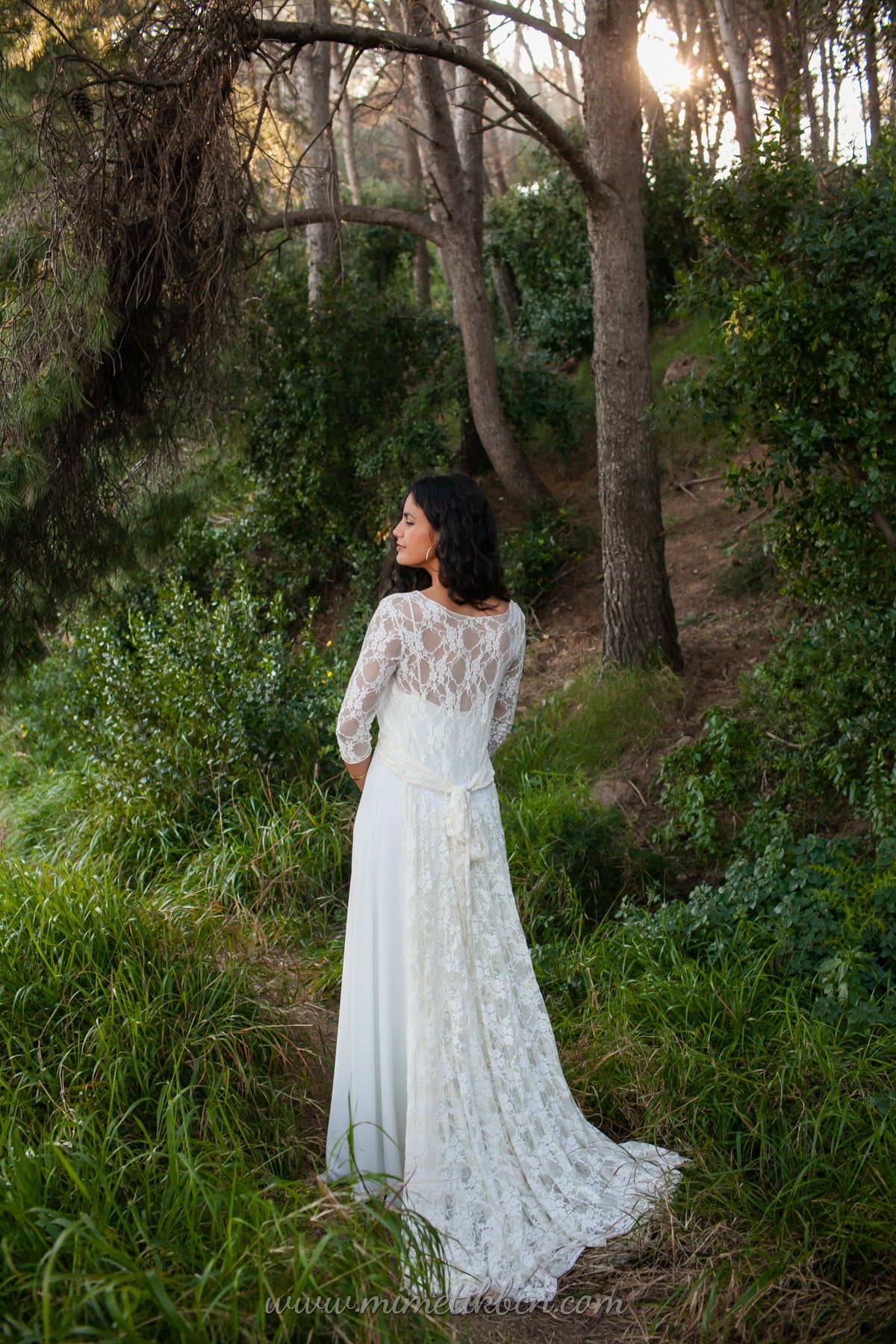 Vintage wedding dress, lace dress, lace wedding dress, romantic bridal gown, vintage style wedding dress, long sleeve lace weddi