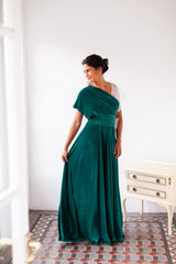 Falda larga de terciopelo de invitada - Falda Velvet