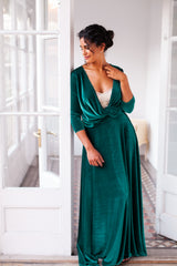 Falda larga de terciopelo de invitada - Falda Velvet