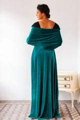 Falda larga de terciopelo de invitada - Falda Velvet