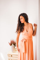 Peach infinity bridesmaid dress - Gala Essential Short |  Mimetikbcn