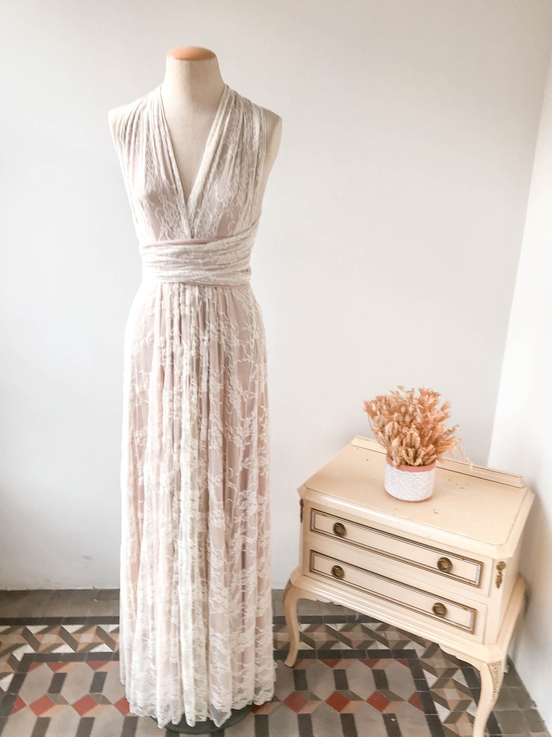 Vestido de novia de encaje estilo vintage - Gala vintage