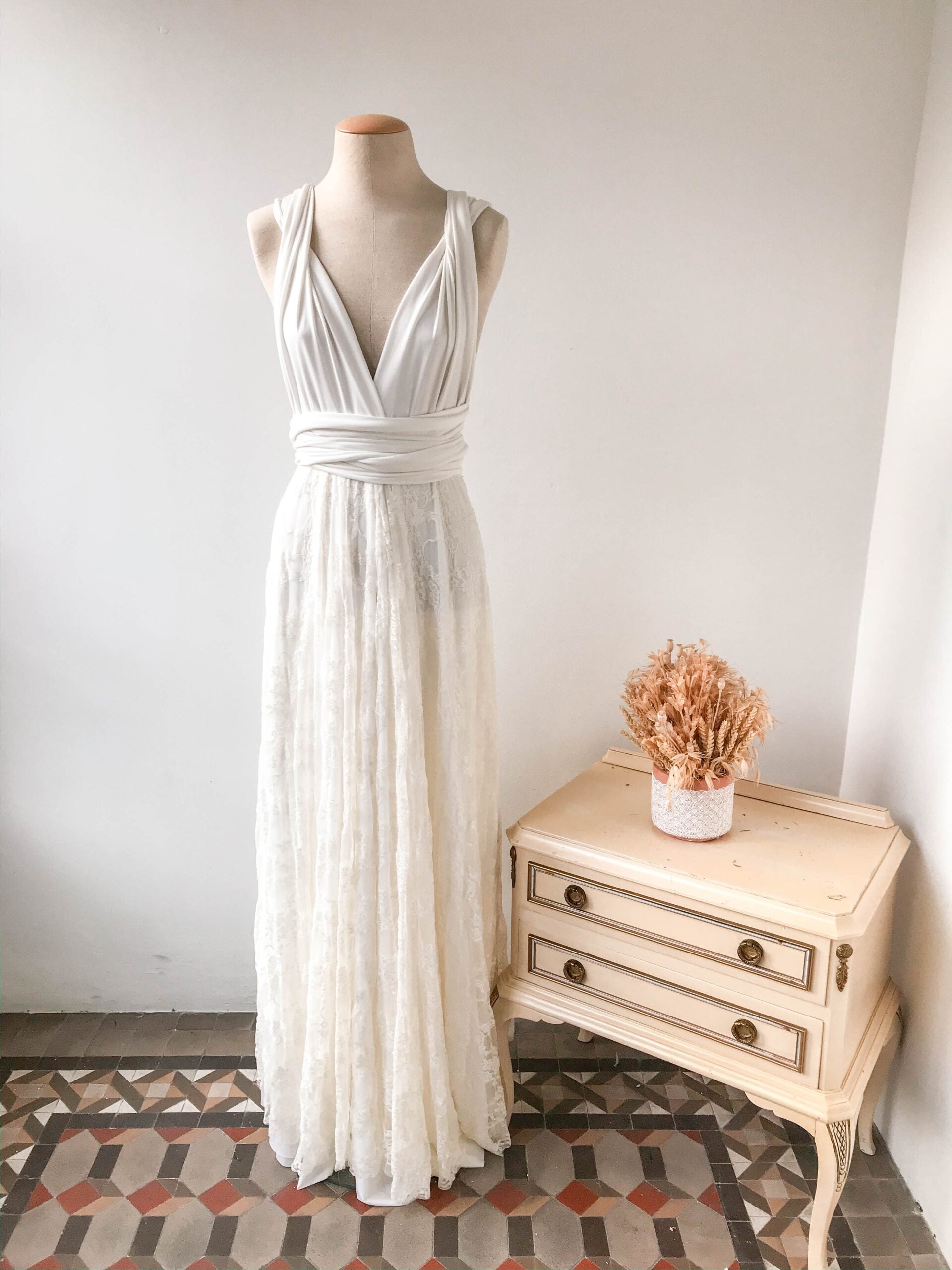 Vestido de novia de encaje estilo vintage - Gala vintage