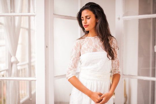 Vestido de novia de encaje estilo vintage - Gala vintage