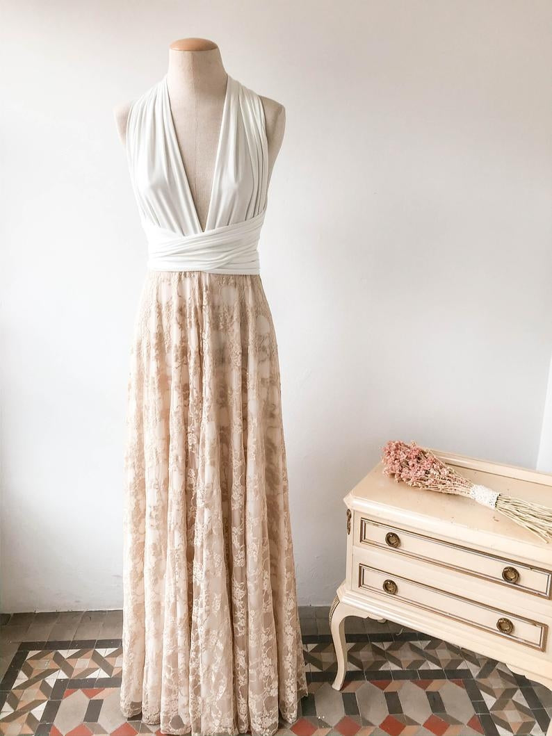 Vestido de novia de encaje estilo vintage - Gala vintage