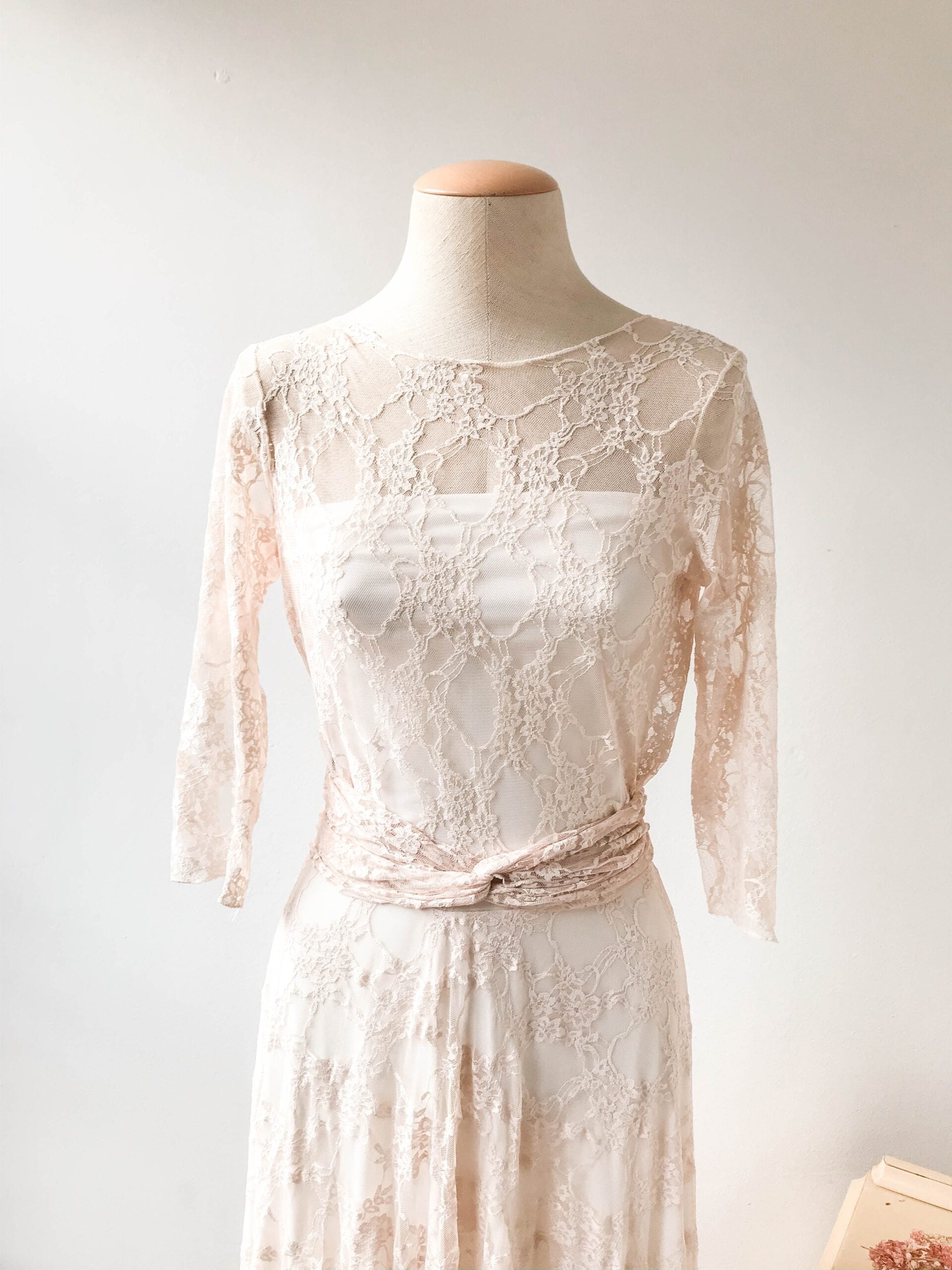 Vestido de novia de encaje estilo vintage - Gala vintage