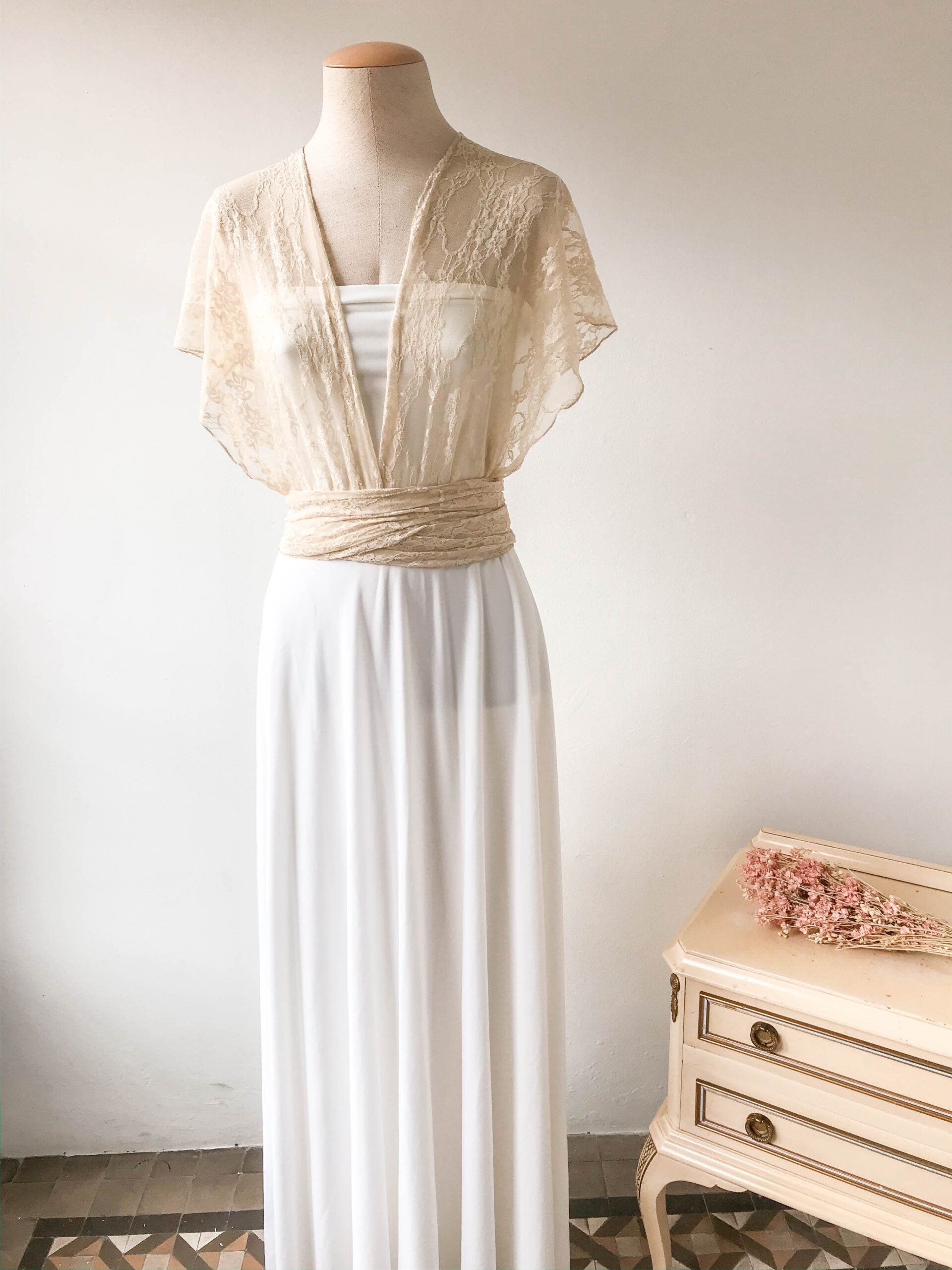 Vestido de novia de encaje estilo vintage - Gala vintage