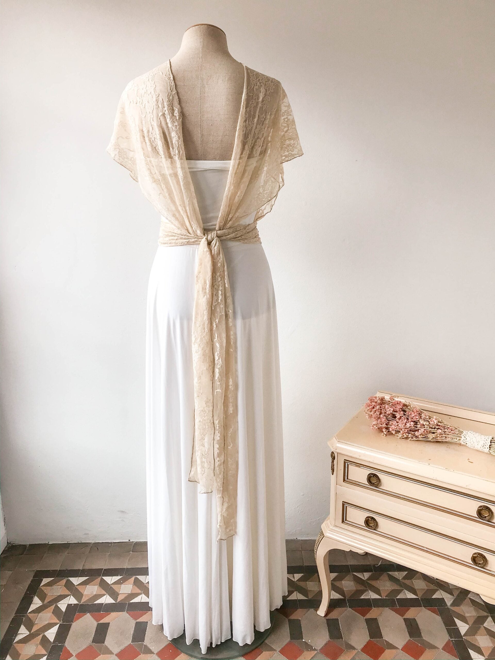 Vestido de novia de encaje estilo vintage - Gala vintage