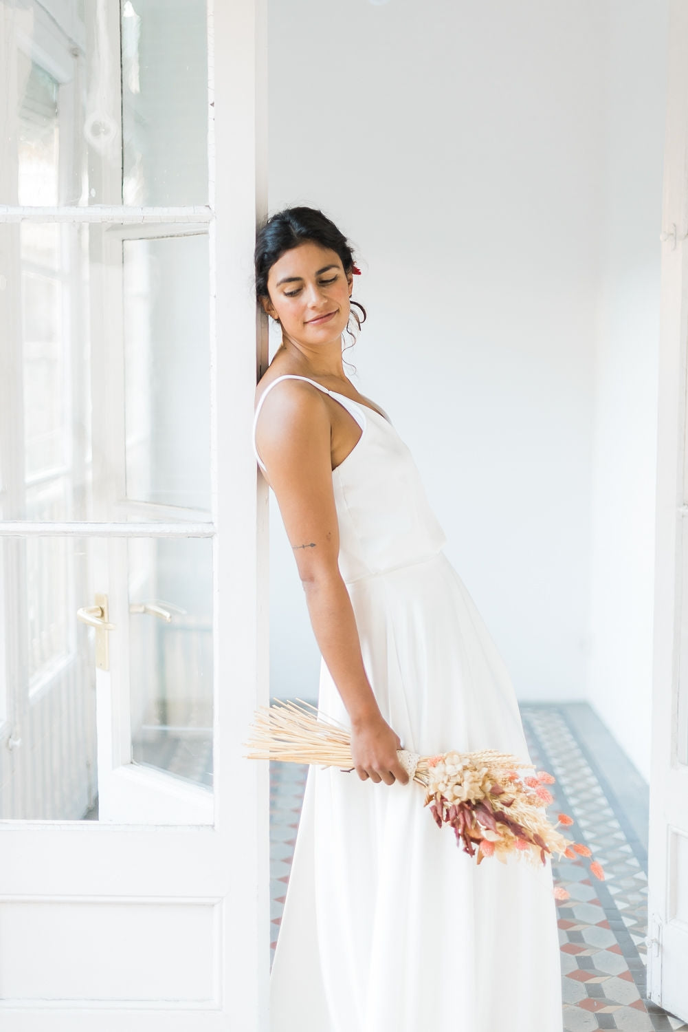 Vestido de novia de dos piezas para boda elegante e informal - Jane Essential