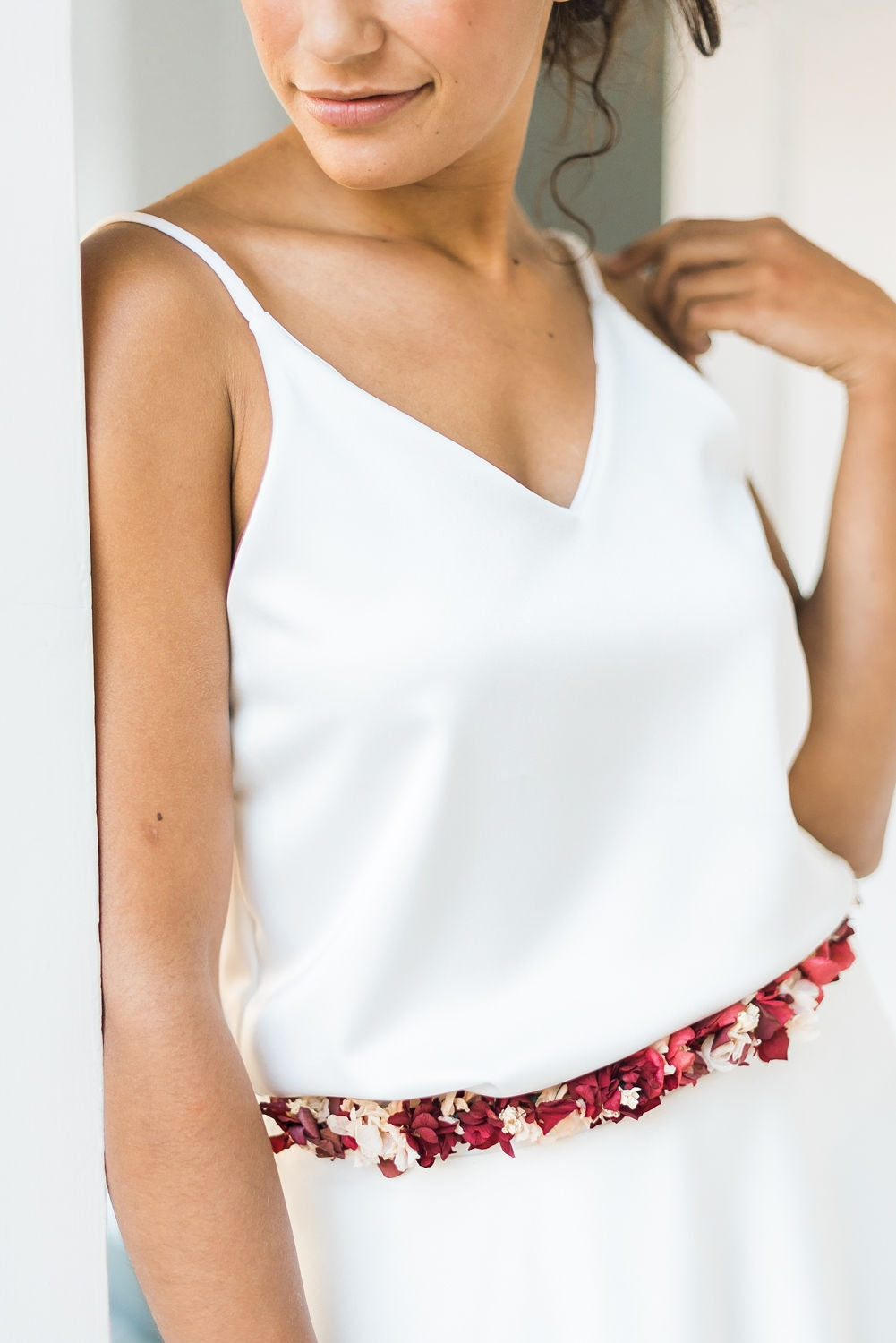 Top de novia sencillo con tirantes - Marie Top Essential
