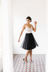 Top de novia sencillo con tirantes  - Marie Top Essential