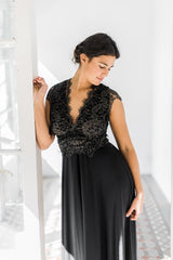 Vestido de novia plisado de encaje, Gala Rustic