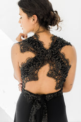 Vestido de novia plisado de encaje, Gala Rustic