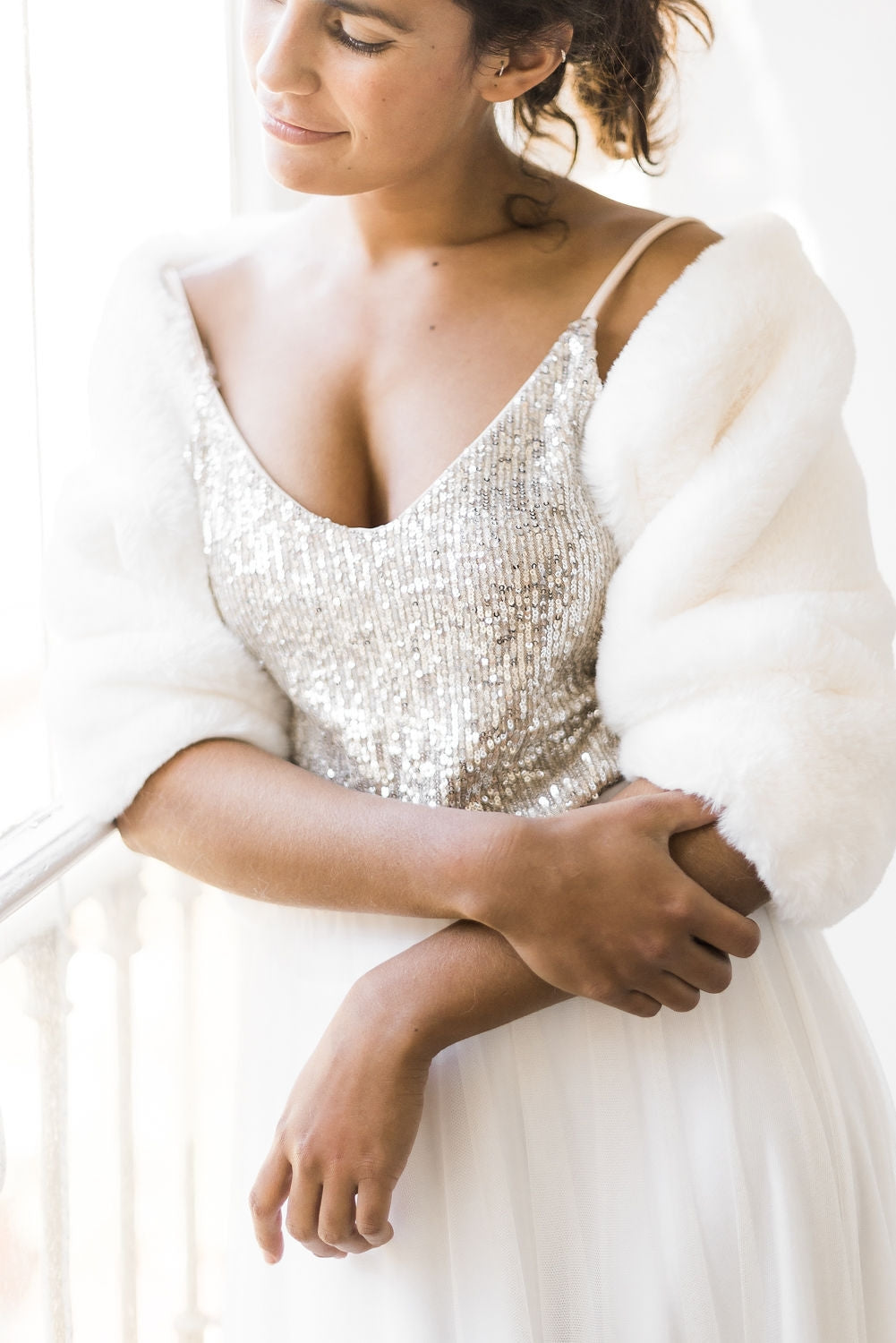 Top de novia sencillo con tirantes - Marie Top Essential