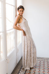 Vestido de lentejuelas largo y elegante - Marie