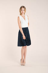 Vestido corto estilo marinero con topos - Gala Essential Corto