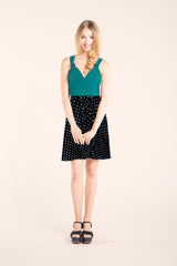 Vestido corto estilo marinero con topos - Gala Essential Corto