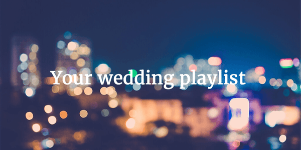 Las canciones de tu boda