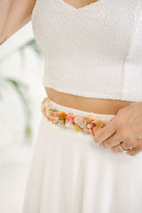 Bridal Belt with Flowers - Mimètik