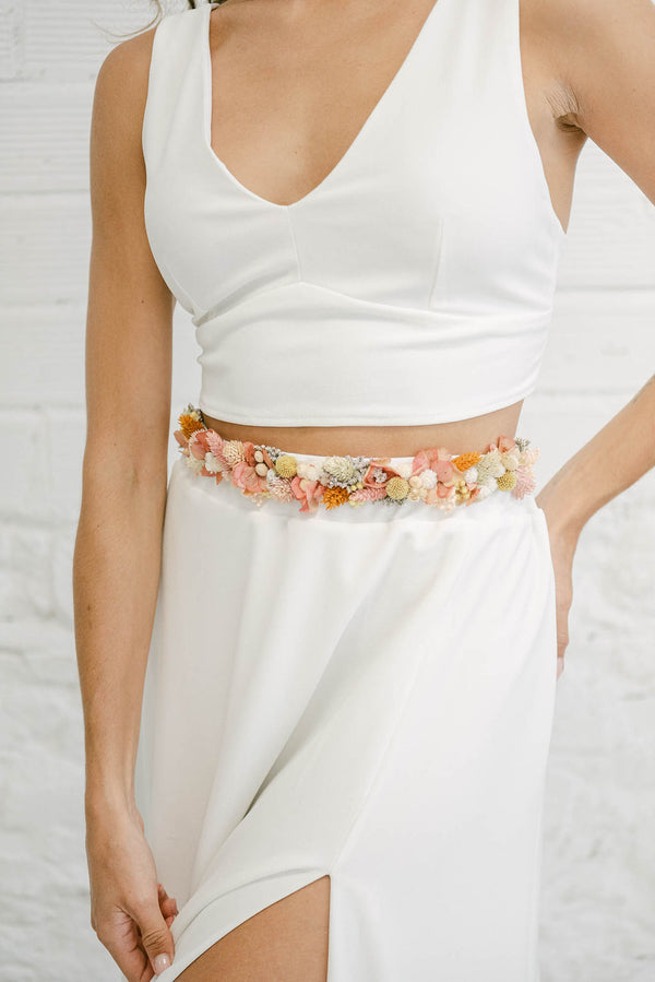 Bridal Belt with Flowers - Mimètik