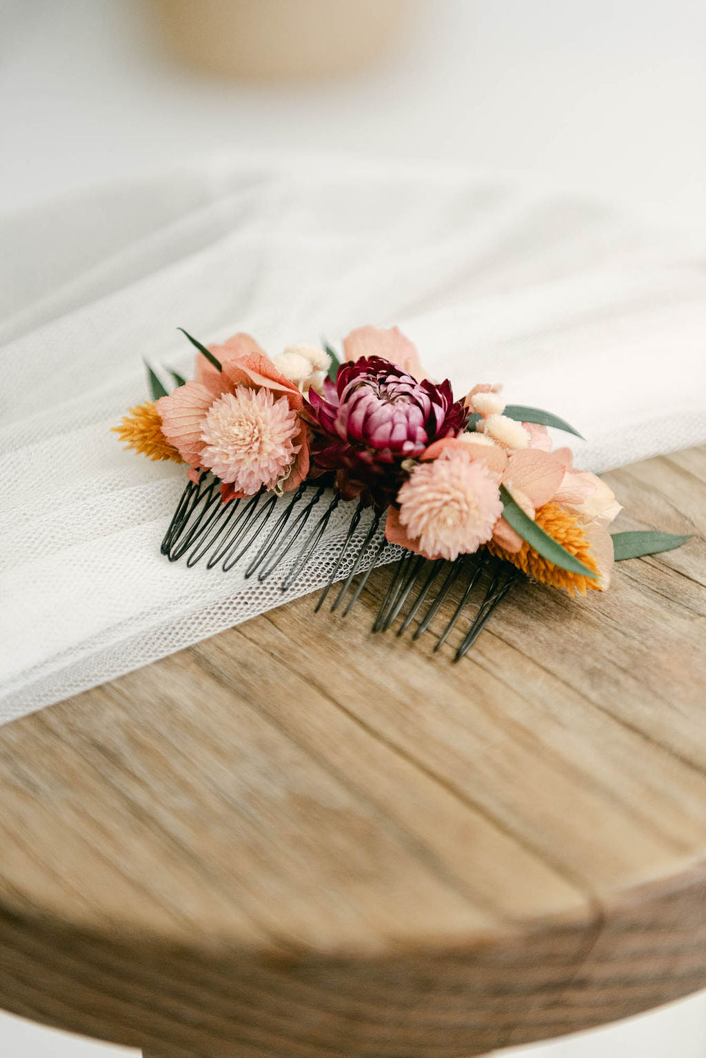 Boho Floral Bridal Headpiece - Mimètik