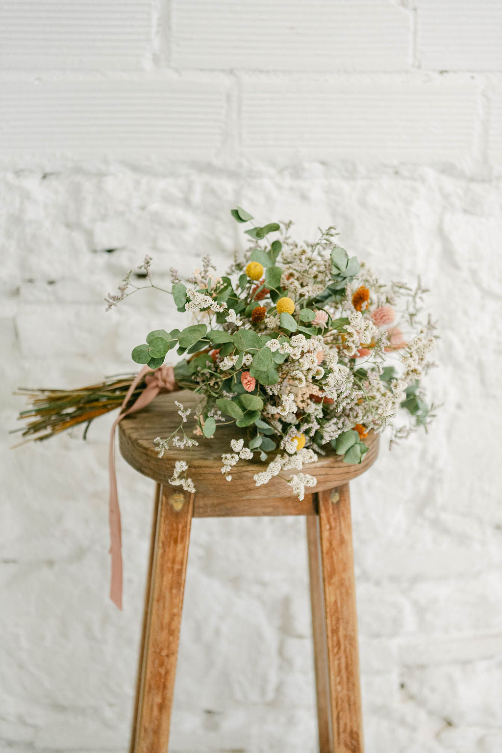 Ramo de novia de flores preservadas | Ramo boho de boda