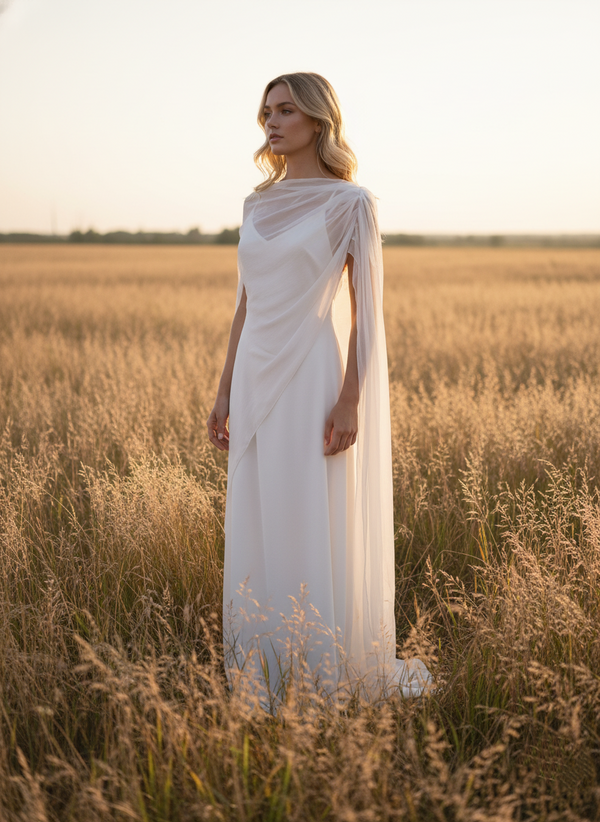 Capa bohemia de bambula de seda