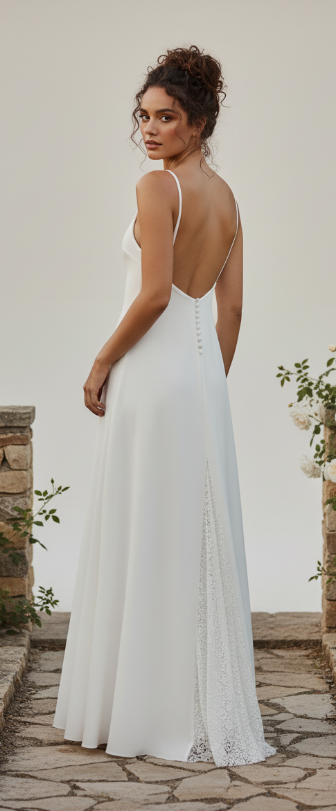 Vestido de novia con espalda descubierta | Siena