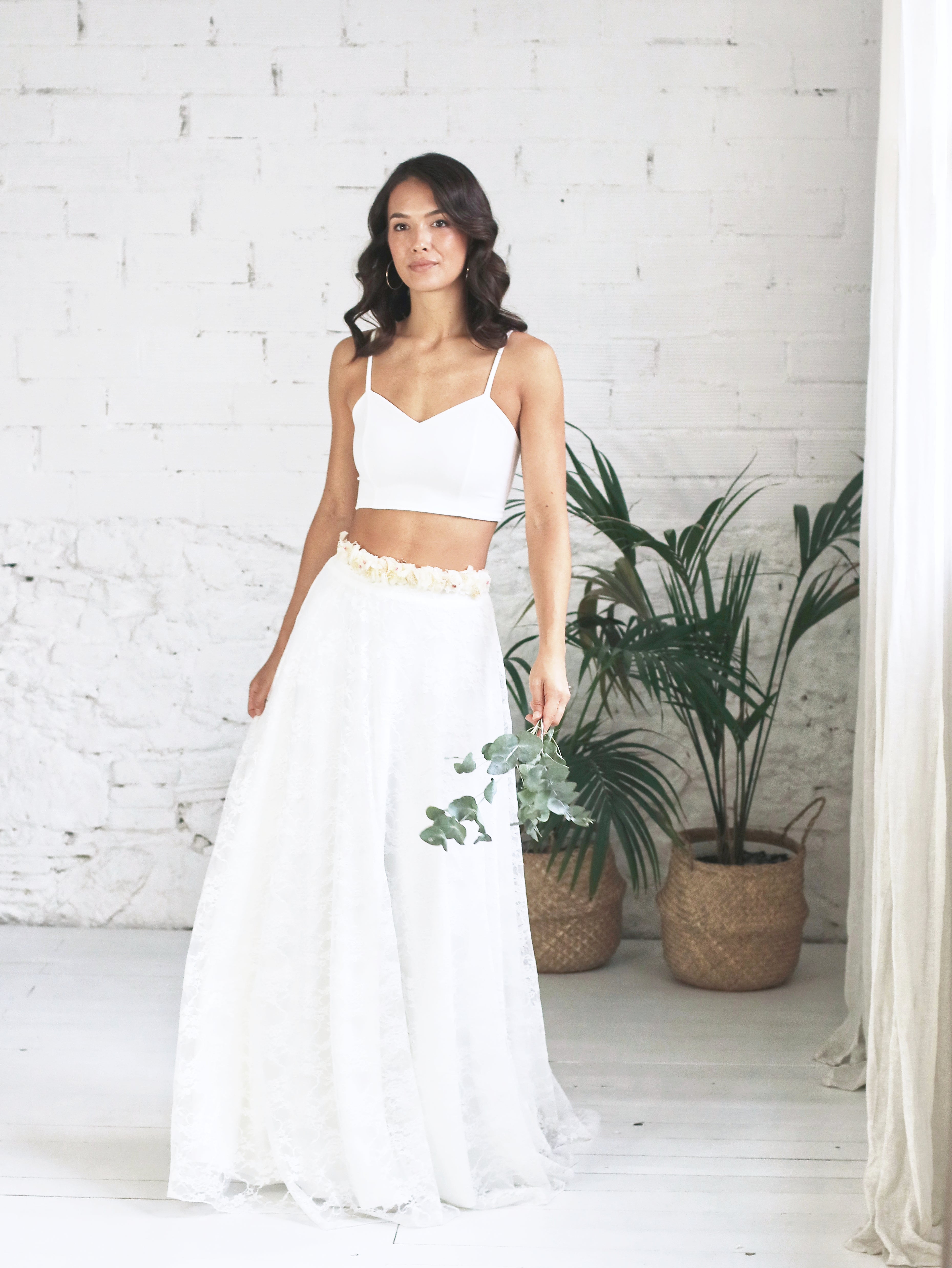 Crop top lencero escote corazón