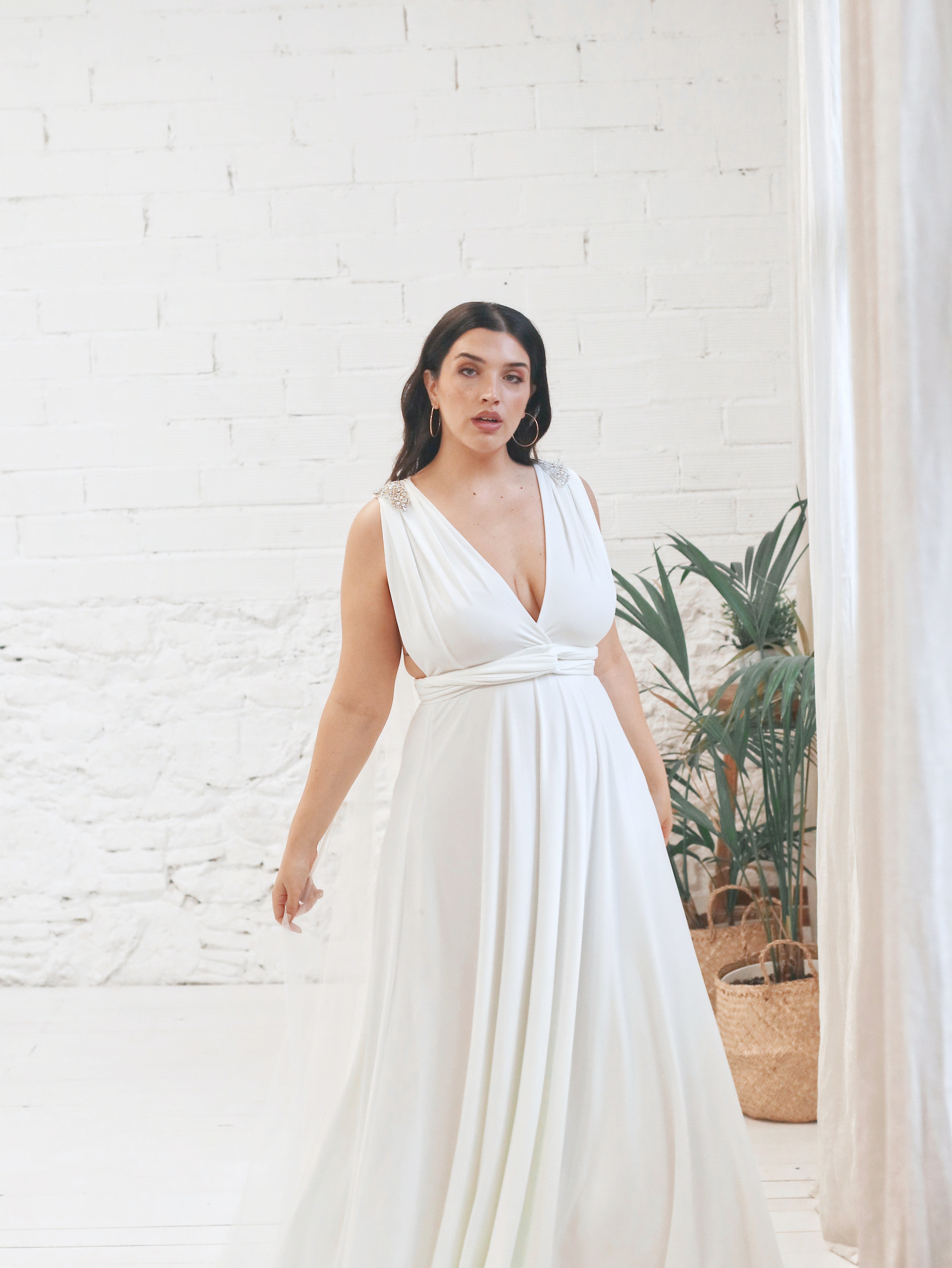 Vestido de Novia Multiposición con Alas Desmontables