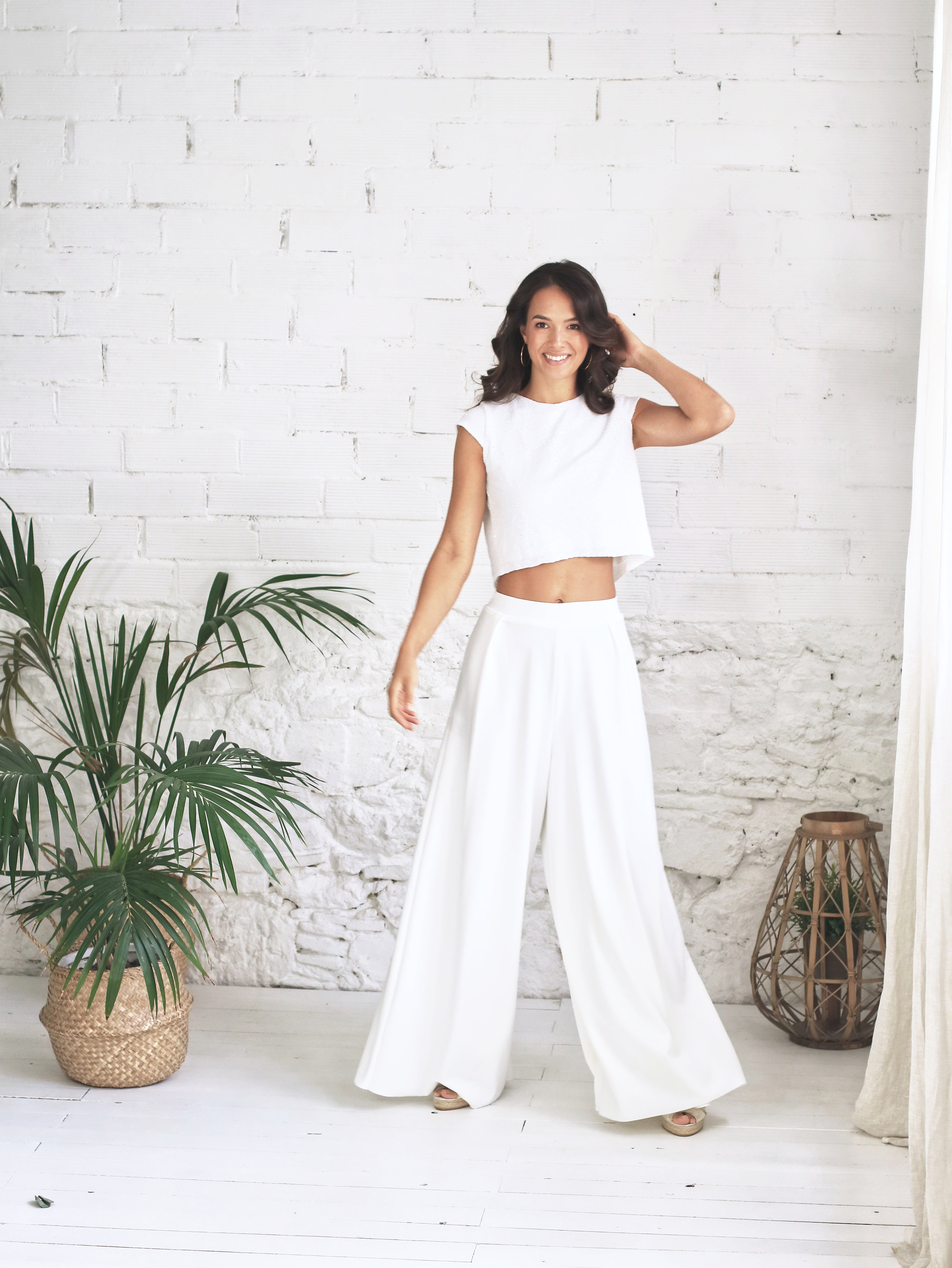Traje de Novia con Crop Top Brilli-Brilli