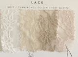 Long champagne lace skirt – Detachable lace skirt