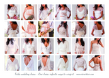 Short ivory wedding dress with sleeves – Frida Essential Short