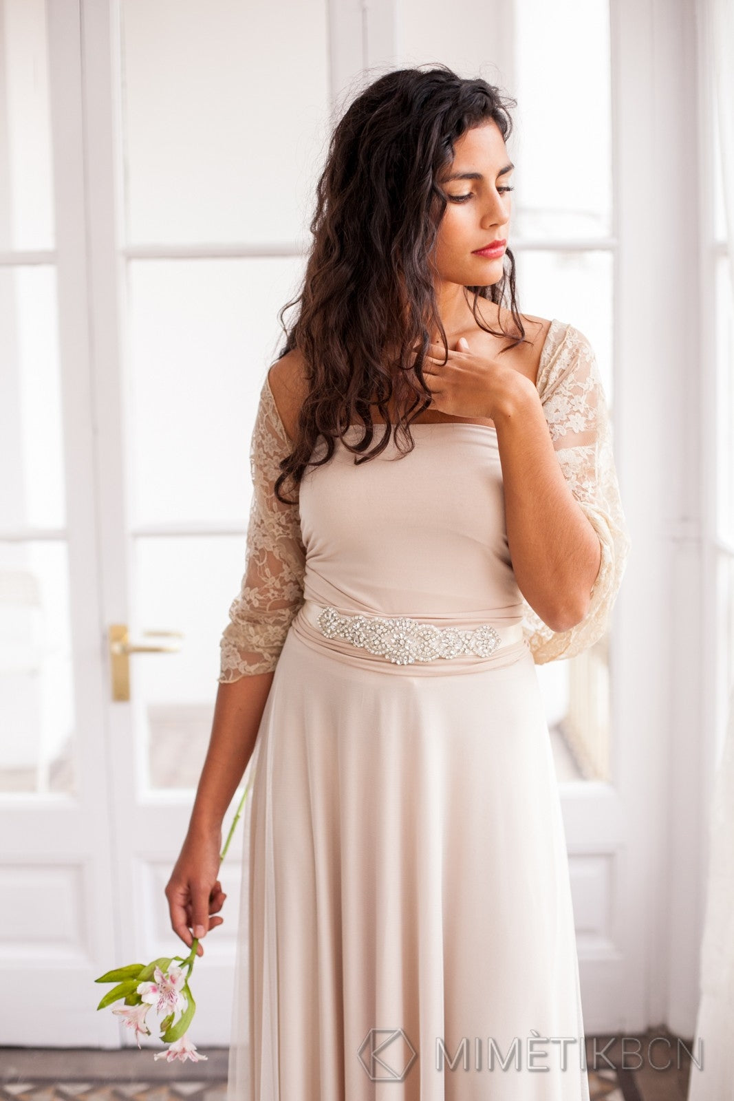 Soft lace shawl