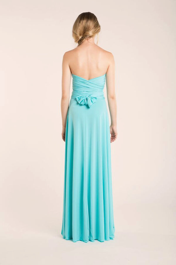 Aquamarine infinity bridesmaid dress Gala Essential Long Mimetikbcn Mimetik