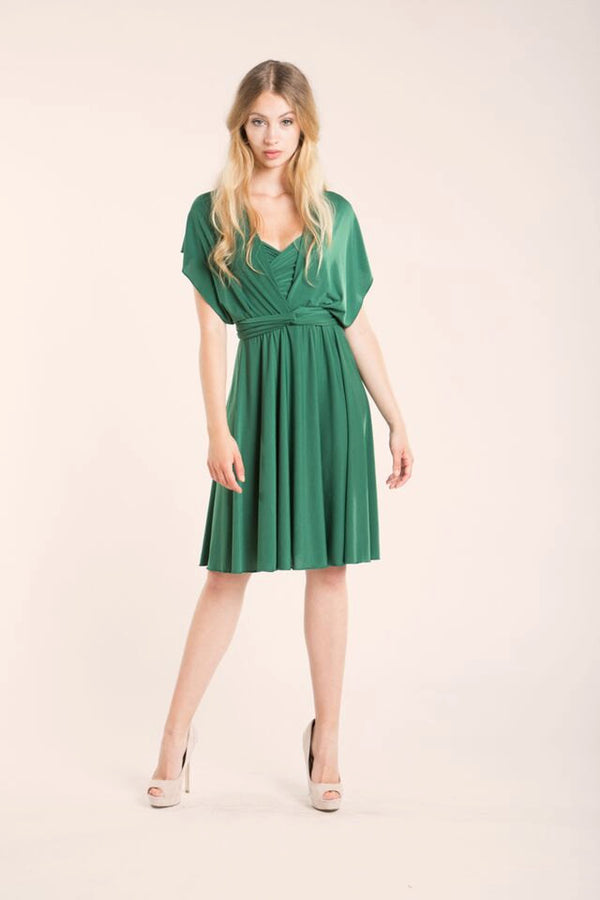 Convertible green party dress - Gala Essential Short