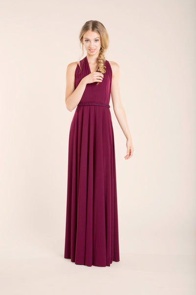 Burgundy infinity bridesmaid dress - Gala Essential Long