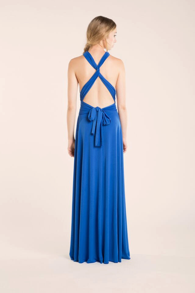 Vestido convertible azul dama de honor - Gala Essential Largo | Mimetikbcn – Mimetik